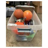 Small Plastic Tote - Tous, Balls