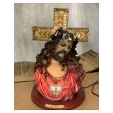 Lighted Jesus Cross Decor & Mirror