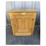 White Clad Wood Cabinet