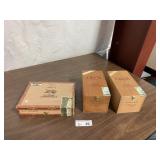 (3) Cigar Boxes