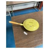 MCM Descoware Enamel Cast Iron Skillet & Lid