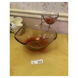 VIntage Indiana GLass Chip & Dip Set