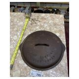 Vintage Cast Iron Griswold Self Basting Lid #9