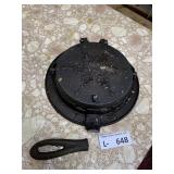 A & J Cox Philadelphia Cast Iron Waffle Iron 7 8