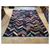 Vintage Quilt "Quaker Herringbone Doll Quilt Top?