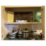Pots Pans, etc in Upper Cabinet