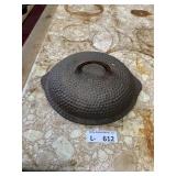 Vintage Cast Iron Hammered Lid 88CA