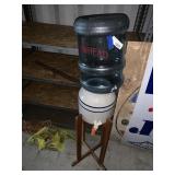 Crock Water Dispenser w/Wood Stand
