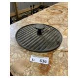 Cast Iron Lid or Meat Press