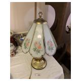 Panel Glass Table Lamp - Floral
