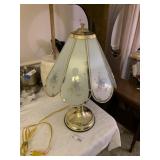 Panel Glass Table Lamp - Floral
