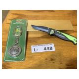 NIP John Deere Key Chain & Knife
