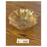 Vintage Indiana Glass Marigold Sunflower Bowl