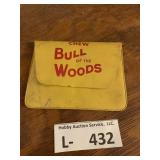 VIntage "Bull of the Woods" Chewing Tobacco Pocket