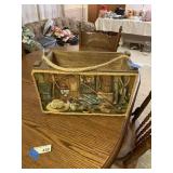 Wood Crate w/Rope Handle Decor