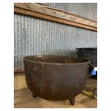 Antique Cast Iron Cauldron (repaired)