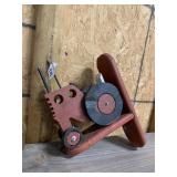 Wood Tractor Squirrel Feeder
