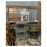 Metal Rolling Corner Wire Deck Shelf