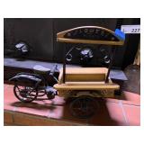 Vintage Wooden Metal Flower Cart Bicycle