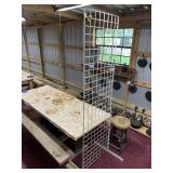 Freestanding Wire Gridwall Panel Tower