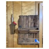Vintage Barn Wood Wall Decor Key/Bill Holder