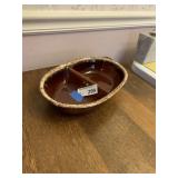 Vintage Hull Pottery Divided Dish