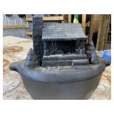 John Wright Cast Iron Log Cabin Steamer