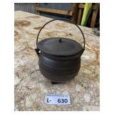 Vintage 3-Legged Cast Iron Miniature Cauldron
