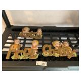 1980s Faith, Hope, Charity Wall Plaques