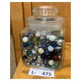 Glass Jar of Marbles