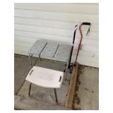 (2) Shower Stools & (2) Metal Walking Canes