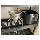 Sieve/Strainer & Granite Pot