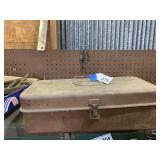 Vintage Metal Toolbox & Contents