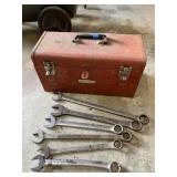 Metal Craftsman Toolbox & Misc Wrenches