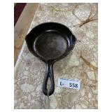 Vintage Cast Iron Hammered Skillet