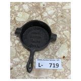 Vintage Cast Iron Mini Skillet Advertisement