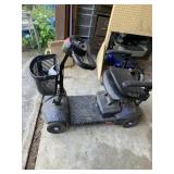 Drive Medical Scout Power Scooter (blue) charged