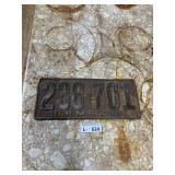 Vintage 1931 Missouri License Plate