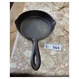 Vintage Cast Iron Hammered Skillet