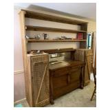 Reclaimed Barn Wood Shelf Cabinet