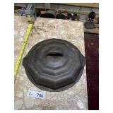 Antique Nuydea Cast Iron Lid "Spider Web" Design