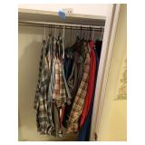 Mens Clothes in Closet
