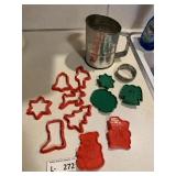 Vintage Cookie Cutters & Flour Shifter