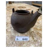 Vintage Small Cast Iron Teapot