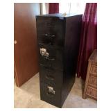 Metal 4 Drawer File Cabinet