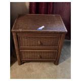Vintage Henry Link? Wicker Nightstand
