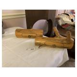 (2) Handcrafted Rustic Log Jewelry Box