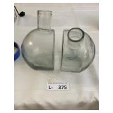 Antique "Turtle" or "Igloo" Glass Inkwell Bottles