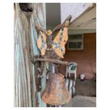 Cast Iron Wall Mount Stars & Bars Bell