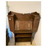 Arts & Craft Winged Bureau Bookcase Oak?